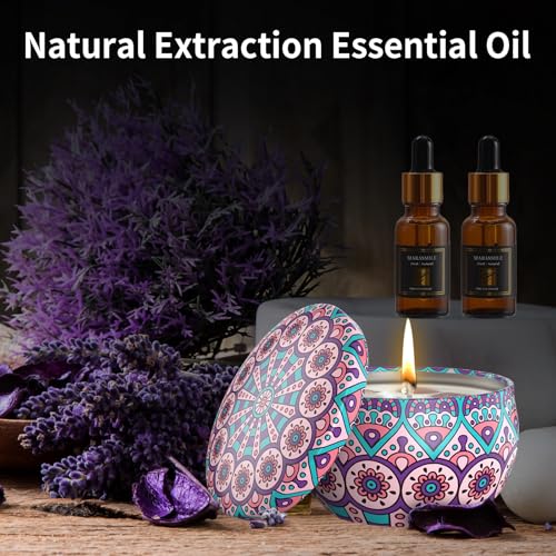 Scented Candles Gift Set, 6 Pack Natural Soy Candles, 2.5 oz Aromatherapy Candles for Home Scented, Bath, Reading, Yoga, Birthday Gifts for Women