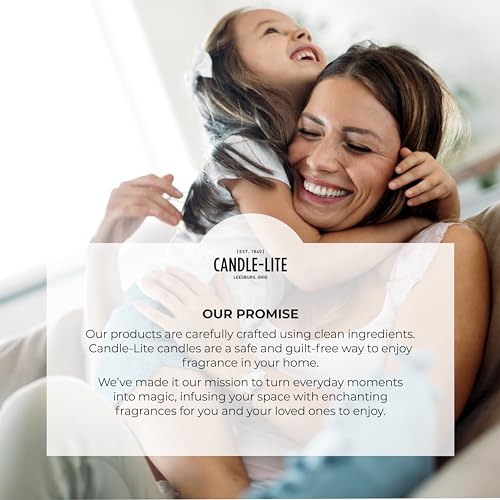 CANDLE-LITE Scented Sunlit Mandarin Berry Fragrance, One 18 oz. Single-Wick Aromatherapy Candle with 110 Hours of Burn Time, Orange Color, Jar (Individual Box)