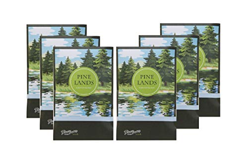 Simplicity Scents Sachets Pine Lands Scented (Everyday) - 6 Pack - Long Lasting, ECO-Friendly Home Fragrance - Air Freshener - Made in The USA