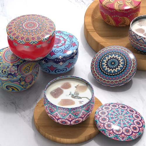 Scented Candles Gift Set, 6 Pack Natural Soy Candles, 2.5 oz Aromatherapy Candles for Home Scented, Bath, Reading, Yoga, Birthday Gifts for Women