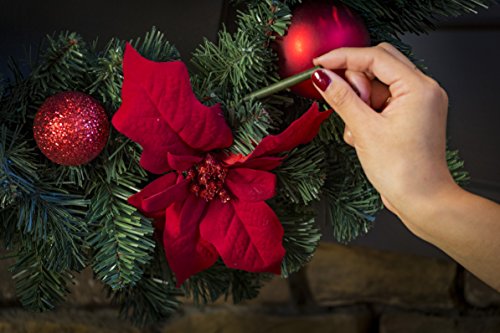Scentsicles Spiced Pine Cones Scented Christmas Ornaments with Hooks - 2 Bottles (12 Sticks Total)