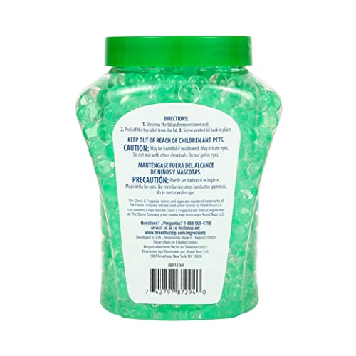 Clorox Fraganzia Air Freshener Beads in Fresh Winter Pine Scent, 12 oz Jar | Gel Beads Air Freshening Scent Beads | Car Air Freshener for Car, Home, or Car