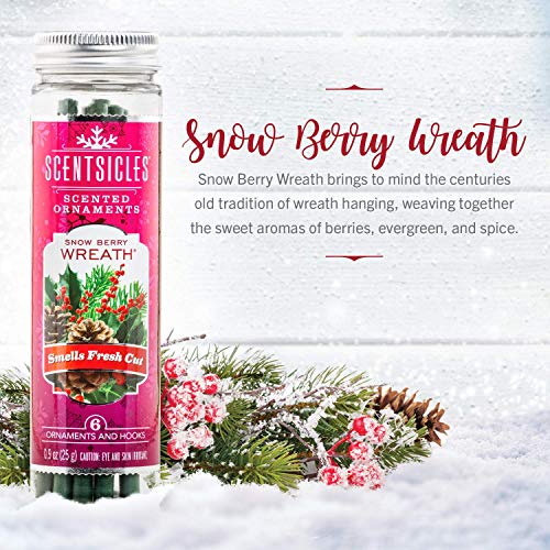 Scentsicles Variety Bundle - Spiced Pine Cones, White Winter Fir and Snow Berry Wreath (3 Bottles Total)