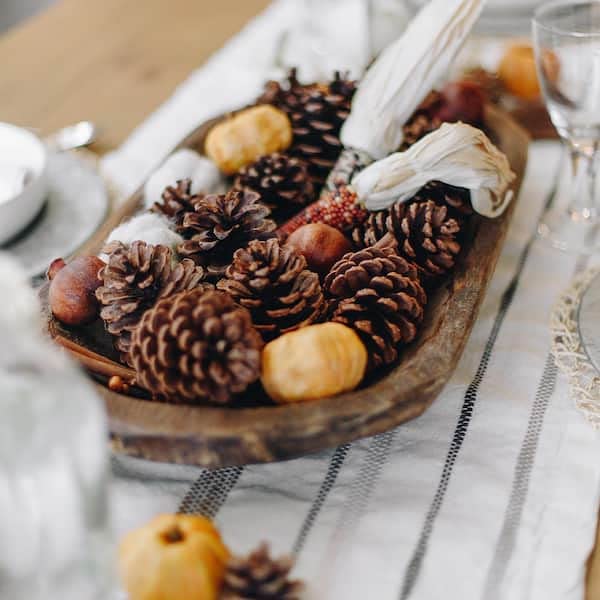 Rocky Mountain Goods Cinnamon Scented Pine Cones - Bag of 10+ Christmas Fragrant Pine Cones - Christmas Smell and Decoration - Pine Cones for Crafts, Ornaments, Decorations