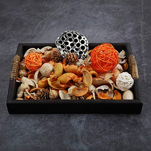 Qingbei Rina Fall Potpourri Bags,Burnt Orange Scented Potpourri Bowl Filler,Decorative Dried Flower,Home Fragrance Perfume, Farmhouse Bathroom Decor,9.9 oz