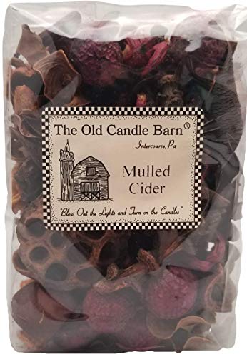 Old Candle Barn Mulled Cider Potpourri 4 Cup Bag - Perfect Fall Decoration or Bowl Filler - Beautiful Autumn Apple Scent