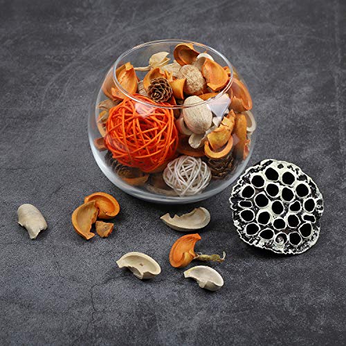 Qingbei Rina Fall Potpourri Bags,Burnt Orange Scented Potpourri Bowl Filler,Decorative Dried Flower,Home Fragrance Perfume, Farmhouse Bathroom Decor,9.9 oz