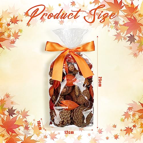Dansib 3 Pcs Potpourri Bag 15 oz Orange Potpourri Bowl Filler Vase Scented Potpourri Dried Flowers Orange Decorative Potpourri Air Fragrance Farmhouse Bathroom Living Room Decor