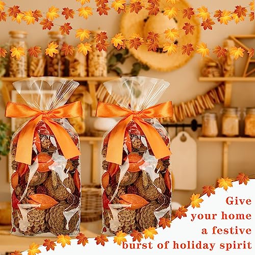 Dansib 3 Pcs Potpourri Bag 15 oz Orange Potpourri Bowl Filler Vase Scented Potpourri Dried Flowers Orange Decorative Potpourri Air Fragrance Farmhouse Bathroom Living Room Decor
