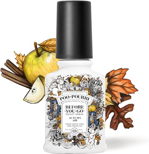 Poo-Pourri Before-You-Go Toilet Spray, Autumn Air, 2 Fl Oz - Crisp Apple, Pine and Fresh Air