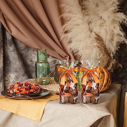 Dansib 3 Pcs Potpourri Bag 15 oz Orange Potpourri Bowl Filler Vase Scented Potpourri Dried Flowers Orange Decorative Potpourri Air Fragrance Farmhouse Bathroom Living Room Decor