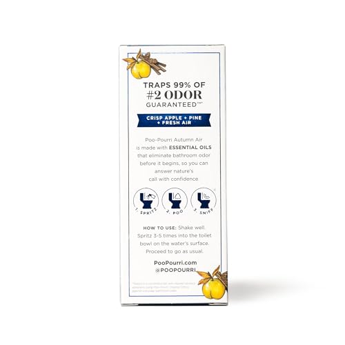 Poo-Pourri Before-You-Go Toilet Spray, Autumn Air, 2 Fl Oz - Crisp Apple, Pine and Fresh Air
