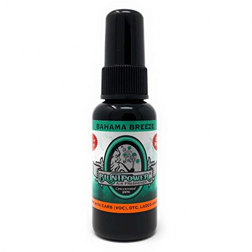 BluntPower (Bahama Breeze, 1 Pack) Concentrated Air Freshener for Room and Car Spray - Oil-Based Diffuser Spray Bottle - Long-Lasting Bathroom Spray, Car Freshener, & Odor Eliminator Spray