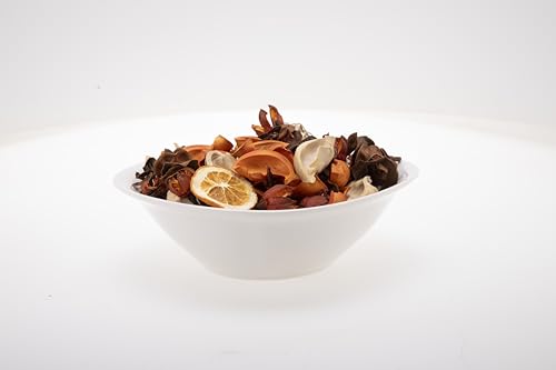 KAV Potpourri Bowl Filler, Spring Pot pourri Dried Flower Vase Fill Mix, Home Decor Scented Dry Petal Puporri, Cinnamon and Citrus Scents, Natural Flower Home Fragrance 14 oz (Orange Blossom)