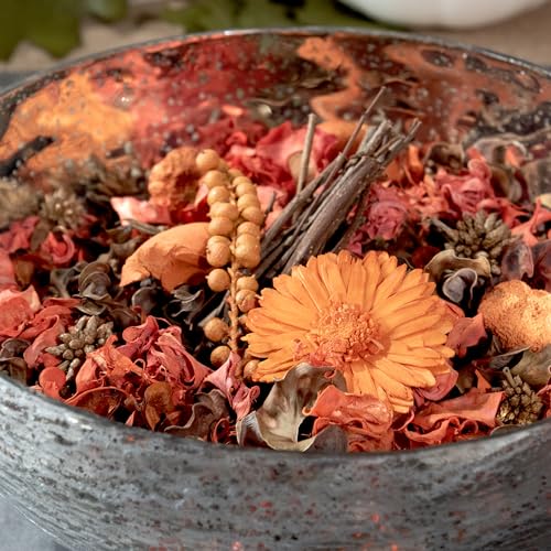 Fragrance Potpourri Bag Home Décor | Floral Petals Vase & Bowl Filler Decoration (Orange)