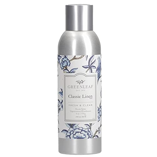 GREENLEAF GIFTS Highly Fragranced Aerosol Room Freshener Spray-Classic Linen