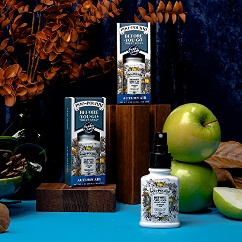 Poo-Pourri Before-You-Go Toilet Spray, Autumn Air, 2 Fl Oz - Crisp Apple, Pine and Fresh Air