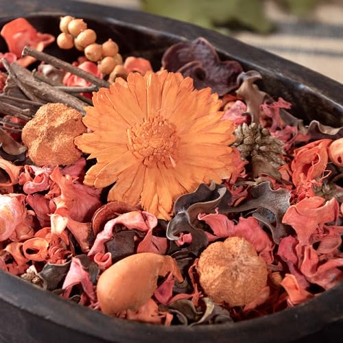 Fragrance Potpourri Bag Home Décor | Floral Petals Vase & Bowl Filler Decoration (Orange)