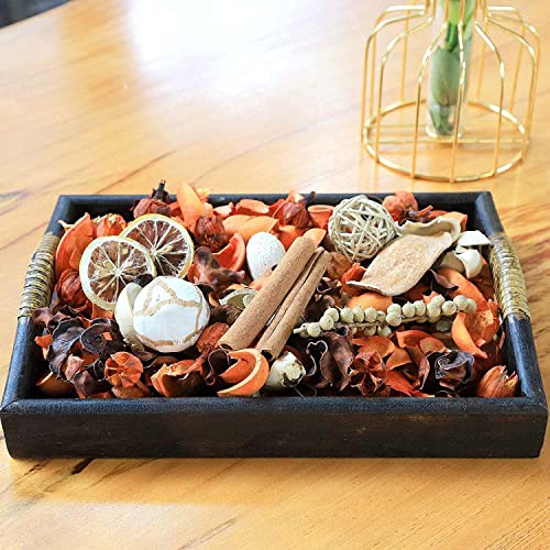 Qingbei Rina Potpourri Bowl Filler, Citrus Cinnamon Scented Potpourri Dried Flowers, Home Fragrance Perfume, Farmhouse Vase Decor,14 Oz,(Orange)