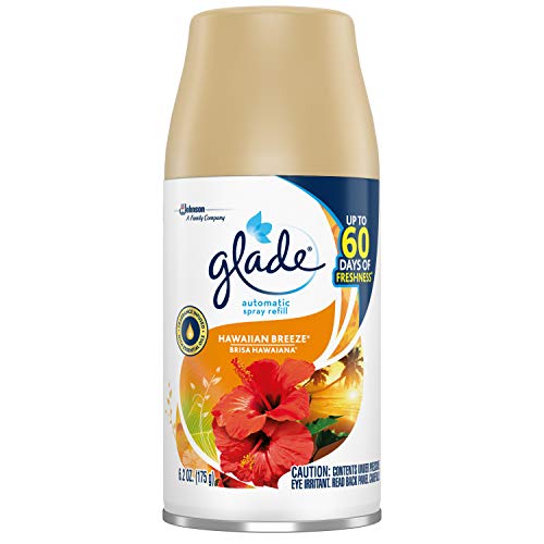 Glade Automatic Spray Refill, Air Freshener for Home and Bathroom, Hawaiian Breeze, 6.2 Oz