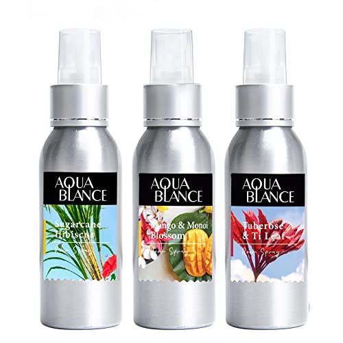 Fragrant Room Spray, Hawaiian Luau, 3 x 3.4 fl oz, Air Fresheners Odor Eliminator for Home, Bathroom, Concentrated Room Spray, Gift Set