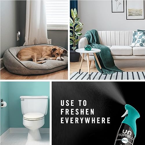 Febreze Air Freshener Spray, Unstopables Breeze Scent, Bathroom Spray Room Fresheners, Odor Eliminator for Strong Odor, 8.8 oz (Pack of 3)