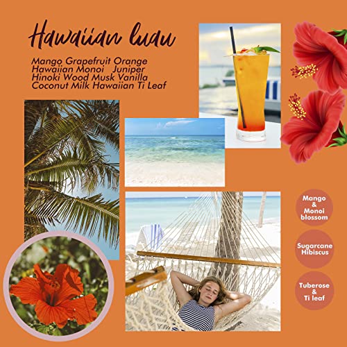 Fragrant Room Spray, Hawaiian Luau, 3 x 3.4 fl oz, Air Fresheners Odor Eliminator for Home, Bathroom, Concentrated Room Spray, Gift Set
