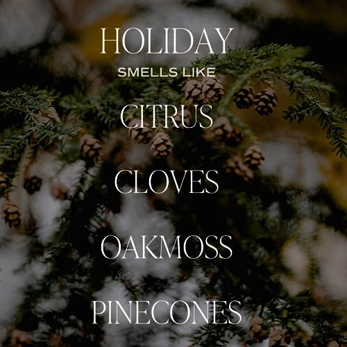 Sweet Water Decor Holiday Candle | Cloves, Pine, and Sandalwood Festive Winter Scented Soy Candles for Home | 9oz Clear Jar, 40 Hour Burn Time, Made in the USA