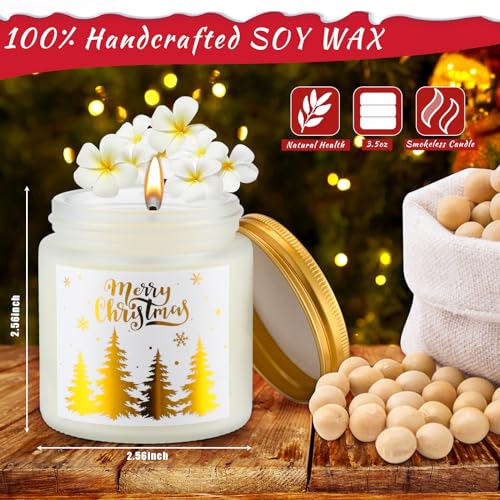 MTLEE 10 Pcs Christmas Candle Gift Set 10 Christmas Scented Candles Fragrances Aromatherapy Candle Gift Set for Women Xmas Candles Scented Merry Christmas Candle for Christmas Holiday Presents