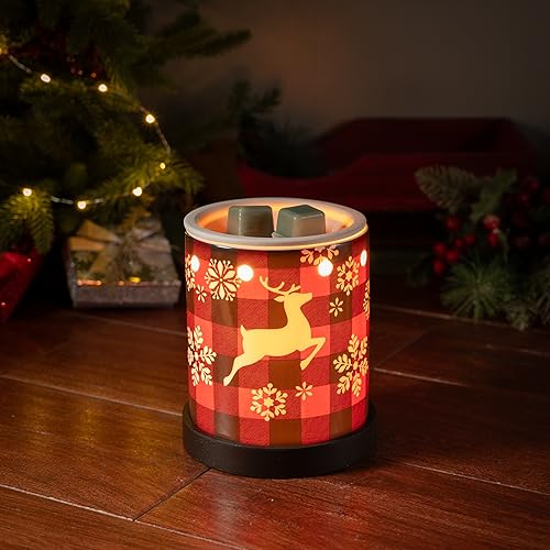 Scentsationals Holiday Collection - Scented Wax Warmer - Jolly Season Wax Cube Melter & Burner - Electric Winter Fragrance Home Air Freshener Gift (Reindeer Games)