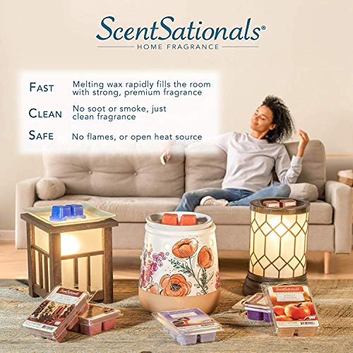 Scentsationals Holiday Collection - Scented Wax Warmer - Jolly Season Wax Cube Melter & Burner - Electric Winter Fragrance Home Air Freshener Gift (Reindeer Games)