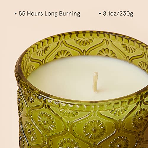 LA JOLIE MUSE Pomegranat Pine Scented Candle, Holiday Candle Gifts, Candles for Home Scented, 50 Hours Long Burning