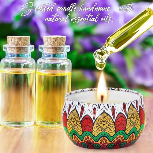 Candle Gifts for Women, 18 Packs Aromatherapy Candles, Scented Candles Gift Set for Friend Gifts, Candles for Home Scented, Soy Wax Jar Candles, Retro Court Style - Exclusive for Nobles