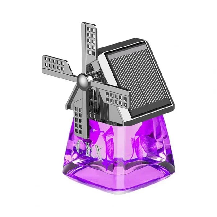 RIYUNE 2023 New Ashtash Auto Windmill Design Solar Car Perfume Air Freshener Perfume (purple（Osmanthus）)
