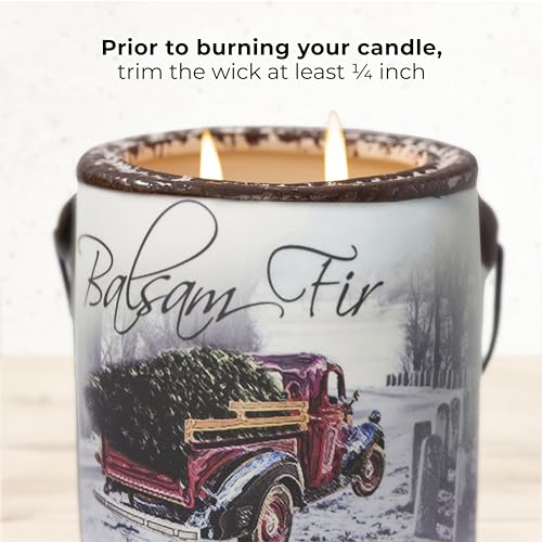 A CHEERFUL GIVER 95hr 20oz Scented Candle - Balsam Fir - Multi-Wick Glass Candle - Gifts For Men and Women