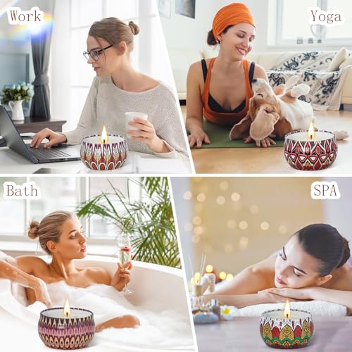 Candle Gifts for Women, 18 Packs Aromatherapy Candles, Scented Candles Gift Set for Friend Gifts, Candles for Home Scented, Soy Wax Jar Candles, Retro Court Style - Exclusive for Nobles