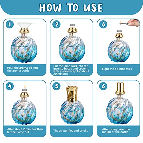 Oil Lamp Wick Replacement,2pcs Replacement Fragrance Oil Lamp Wick for Catalytic Burner Diffuser Aromatherapy Christmas Decoration