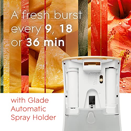 Glade Automatic Spray Refill, Air Freshener for Home and Bathroom, Hawaiian Breeze, 6.2 Oz, 2 Count