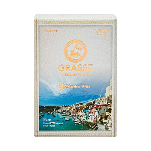 Bullsone Grasse L'esterel, Natural Car Air Fresheners, Luxury Car Perfume - Naples Blue