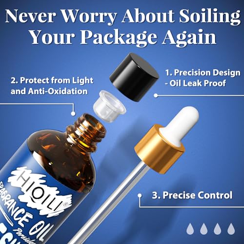 HIQILI Fresh Air Fragrance Oil 100ml for Diffuser Car Freshies, Clean Fresh Scent for Candle Making Soap Laundry 3.38 Fl Oz