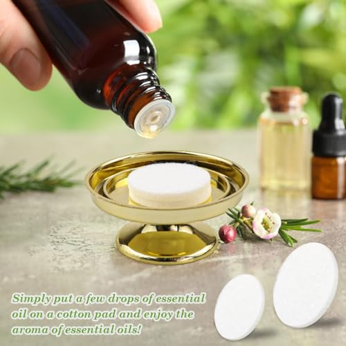 50 Pcs Mini Diffuser Refill Pads, Microfiber Absorbing Pads Circle Essential Pads Aroma Refill Diffuser Pad Replacement Pads for Humidifier Diffusers Home Car