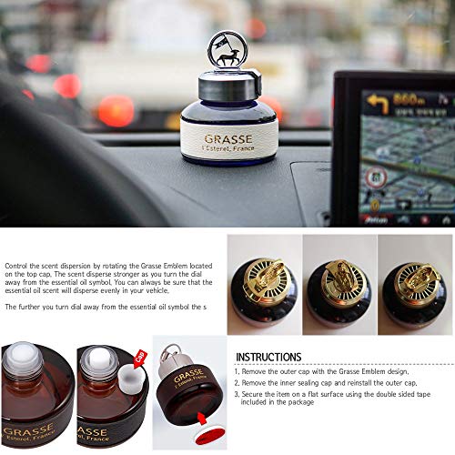Bullsone Grasse L'esterel, Natural Car Air Fresheners, Luxury Car Perfume - Naples Blue