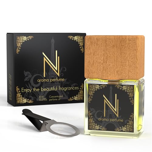Car Air Freshener Aroma Perfume - Car Fresheners with Luxury in Every Diffuser - Long-Lasting Fragrance Car Refresher - Women Car Scents Air Freshener with Alcohol-Free Perfumed Oil (Mademoiselle)