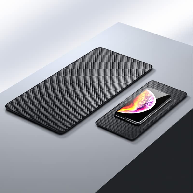 ThtRht 2 Pack Car Dashboard Anti-Slip Rubber Pad Grip Mat Magic Sticky Gripping Mat Non-Slip Nano PU Gel Grip Heavy Duty Storage Mounting Pads for Sunglasses Phone Holder Perfume Bottle Figurine