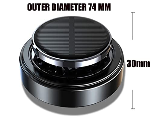 Solar Energy Powered Car Air Freshener Natural Essential Oil Diffuser Car Perfume Scent Fragrance Air Purifier Rotating Relieve Fatigue Car Aromatherapy Diffuser for Home Office Car Decoration Gifts