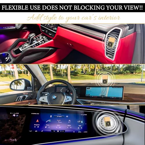 Car Air Freshener Aroma Perfume - Car Fresheners with Luxury in Every Diffuser - Long-Lasting Fragrance Car Refresher - Women Car Scents Air Freshener with Alcohol-Free Perfumed Oil (Mademoiselle)