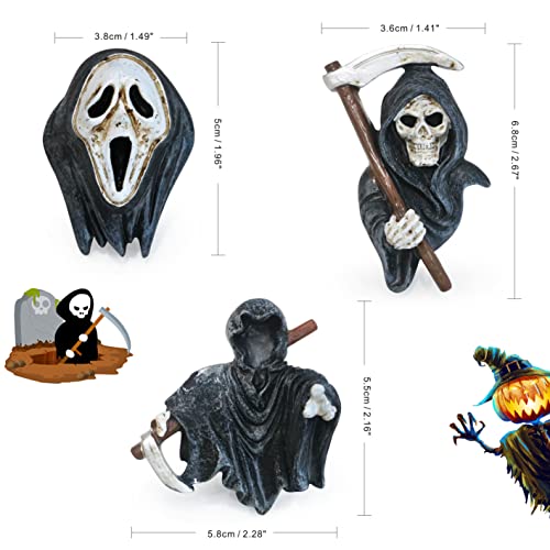 Halloween Decor for Car Horror Air Fresheners Vent Clips Grim Reaper Car Diffuser Outlet Fan Vent Perfume Clips Funny Dashboard Decorations for Automotive Truck Scents Gadgets Cool Christmas Gifts