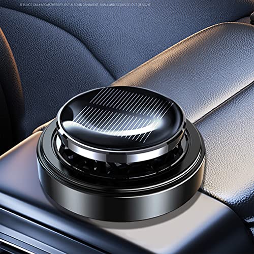 Solar Energy Powered Car Air Freshener Natural Essential Oil Diffuser Car Perfume Scent Fragrance Air Purifier Rotating Relieve Fatigue Car Aromatherapy Diffuser for Home Office Car Decoration Gifts