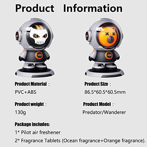 Car Air Fresheners Interstellar Series Air Fresheners for Home Cute Automotive Creative Car Perfume Diffuser Decoration (Predator)