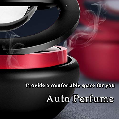 Kwak's Car Air Freshener Solar Energy for Car Interior Autorotation Decoration Accessories(Black)